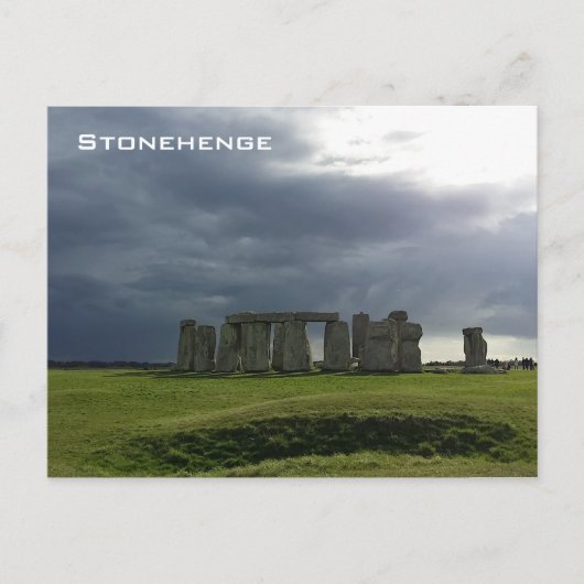 Carte Postale Storm et Stonehenge (Devant)