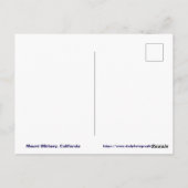 Carte Postale Stormy Mt. Whitney De Alabama Hills (Dos)