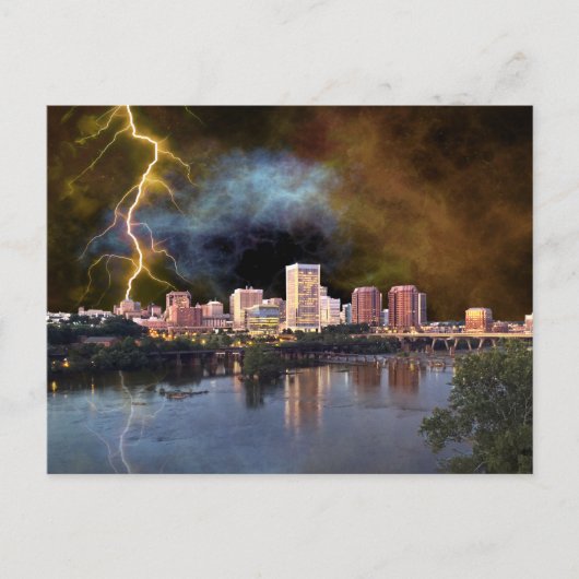Carte postale Stormy Richmond Skyline (Devant)