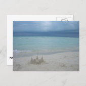 Carte Postale Stormy Sandcastle Beach Landscape (Devant / Derrière)