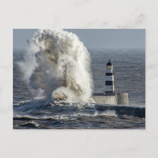 Carte Postale Stormy Seas at Roker (Devant)