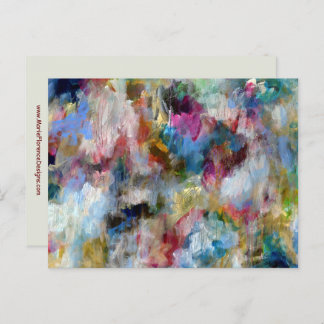 Carte Postale Stormy Sky Expressive Art Contemporain