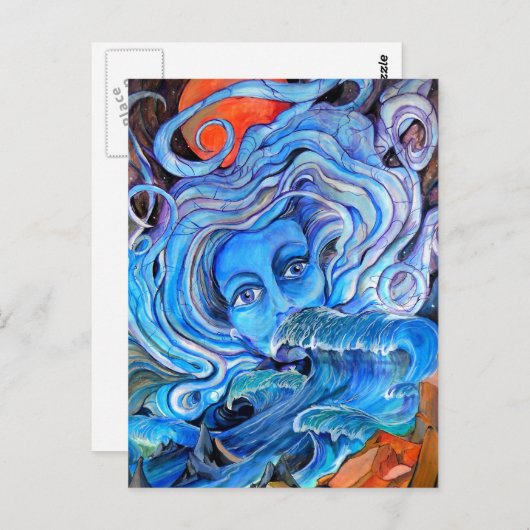 Carte postale Stormy Waters (Devant / Derrière)