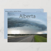 Carte Postale Stormy Weather in Alberta Canada (Devant / Derrière)