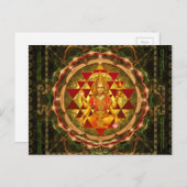 Carte Postale Stotram sur Devi Lakshmi - Shri Yantra- Mahalakshm (Devant / Derrière)