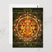 Carte Postale Stotram sur Devi Lakshmi - Shri Yantra- Mahalakshm (Devant / Derrière)