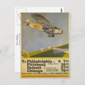 Carte Postale Stout Airlines (Devant / Derrière)