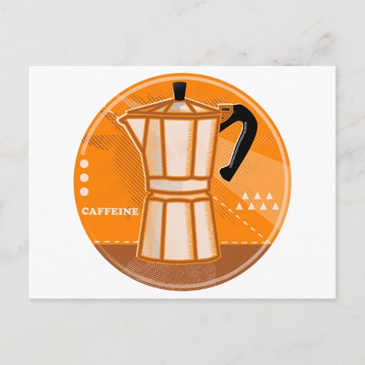 Carte Postale Stove top espresso pot retro (Devant)