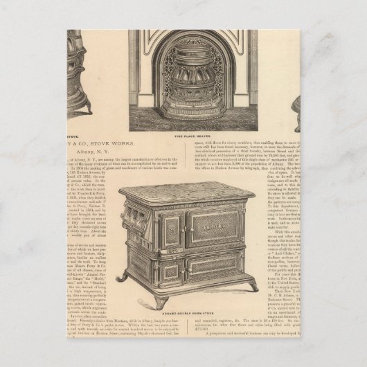 Carte Postale Stove Works, Albany, New York (Devant)