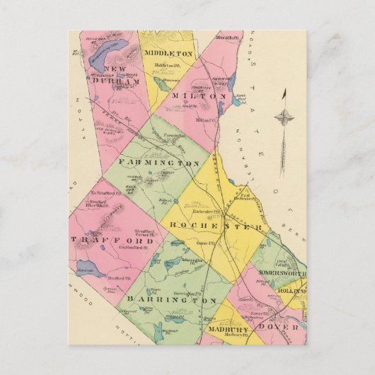 Carte Postale Strafford County, NH (Devant)