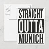 Carte Postale straight outta (Devant / Derrière)
