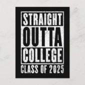 Carte Postale Straight Outta College 2025 (en détresse) (Devant)