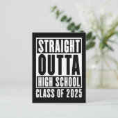 Carte Postale Straight Outta High School Class de 2025 (Debout devant)