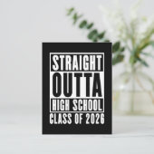Carte Postale Straight Outta High School Class de 2026 (Debout devant)