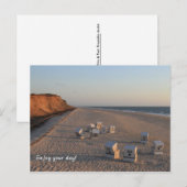 Carte Postale Strand - Plage, Strandkorb, Sylt (Devant / Derrière)