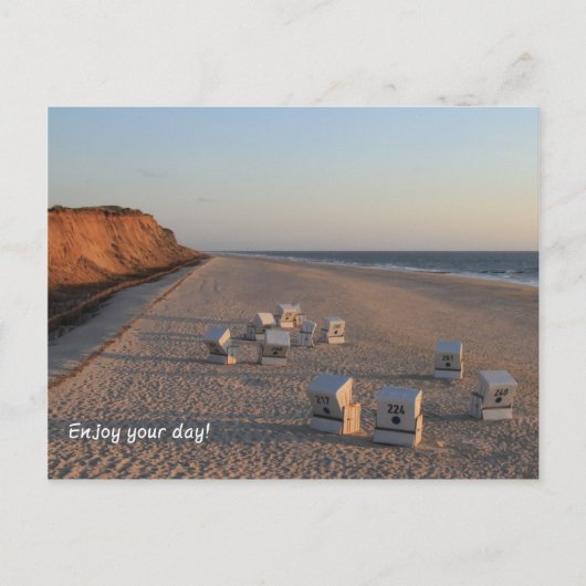 Carte Postale Strand - Plage, Strandkorb, Sylt (Devant)
