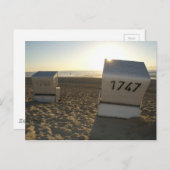 Carte Postale Strandkorb (Devant / Derrière)