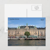 Carte Postale Strandvägen, Stockholm (Devant / Derrière)