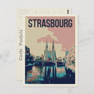 Carte Postale Strasbourg Eglise St Paul Illustration France