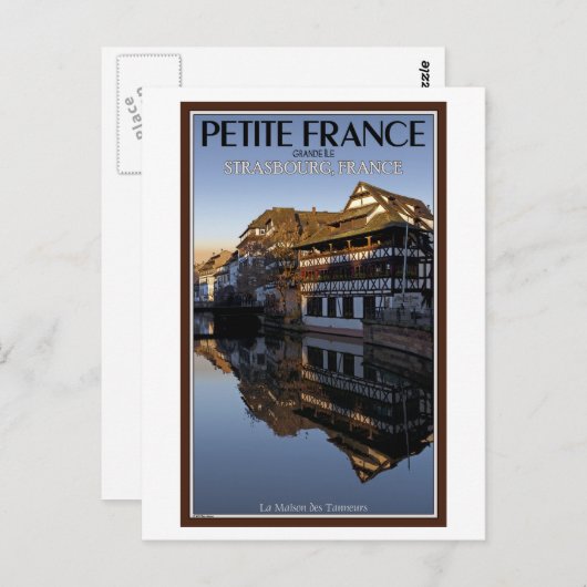 Carte Postale Strasbourg - Ill River Reflections (Devant / Derrière)