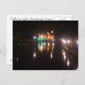 Carte Postale Strasbourg la nuit (Devant / Derrière)