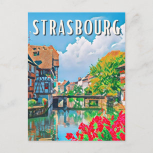 Carte Postale Strasbourg Photo Vintage 