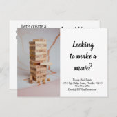 Carte Postale Stratégie de marketing immobilier en faisant un mo (Devant / Derrière)