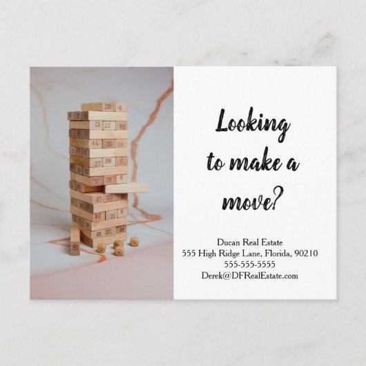 Carte Postale Stratégie de marketing immobilier en faisant un mo (Devant)