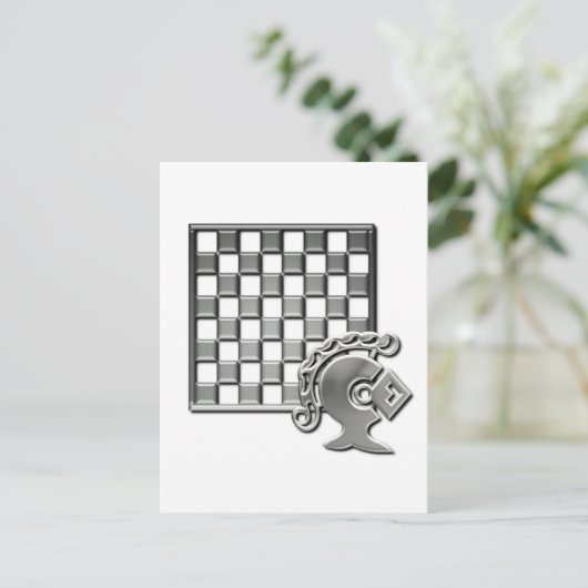 Carte postale Stratégie d'échecs (Debout devant)