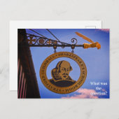 Carte Postale Stratford Guildhall Shakespeare's School Room (Devant / Derrière)