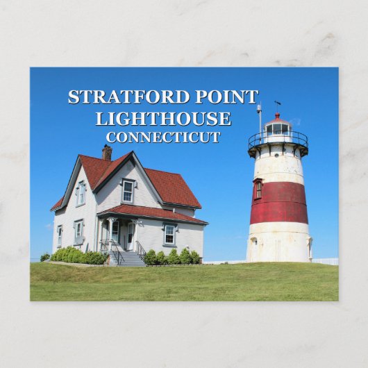 Carte Postale Stratford Point Lighthouse, Connecticut Postcard (Devant)