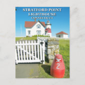 Carte Postale Stratford Point Lighthouse, Connecticut Postcard (Devant)