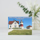 Carte Postale Stratford Point Lighthouse, Connecticut Postcard (Debout devant)