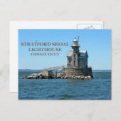 Carte Postale Stratford Shoal Lighthouse, Connecticut Postcard (Devant / Derrière)
