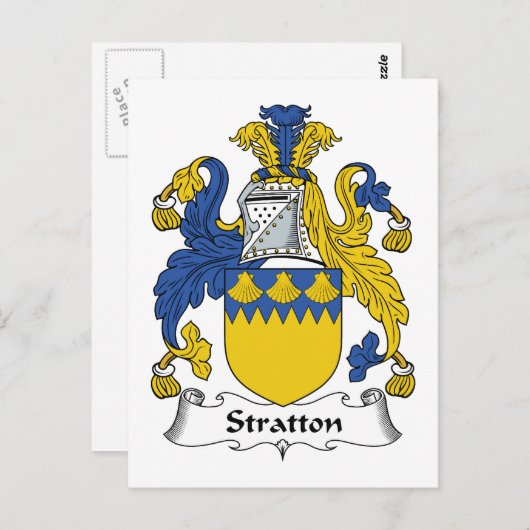 Carte Postale Stratton Family Crest (Devant / Derrière)
