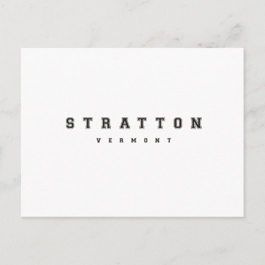 Carte Postale Stratton Vermont (Devant)
