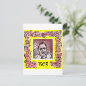 Carte postale Stravinsky (Debout devant)