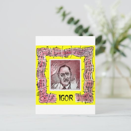 Carte postale Stravinsky (Debout devant)