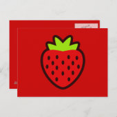 CARTE POSTALE STRAWBERRY (Devant / Derrière)