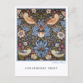 Carte Postale Strawberry Thief Textile Design William Morris (Devant)