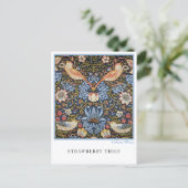 Carte Postale Strawberry Thief Textile Design William Morris (Debout devant)
