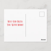 Carte Postale Strawberry Warmth Birthday Christian Card (Dos)