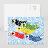 Carte Postale Streamers à carpe Kodomo-no-hi (Devant / Derrière)