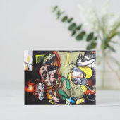 Carte Postale street ART (Debout devant)