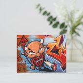 Carte Postale street ART (Debout devant)