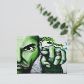 Carte Postale street ART (Debout devant)