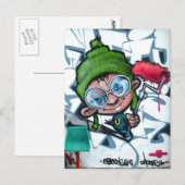 Carte Postale street ART (Devant / Derrière)