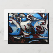 Carte Postale street art abstrait (Devant / Derrière)