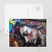 Carte Postale Street art Brick Lane (Devant / Derrière)