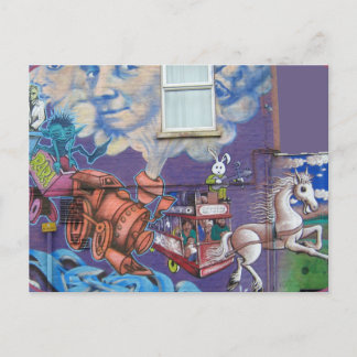 Carte Postale Street art sur le mur